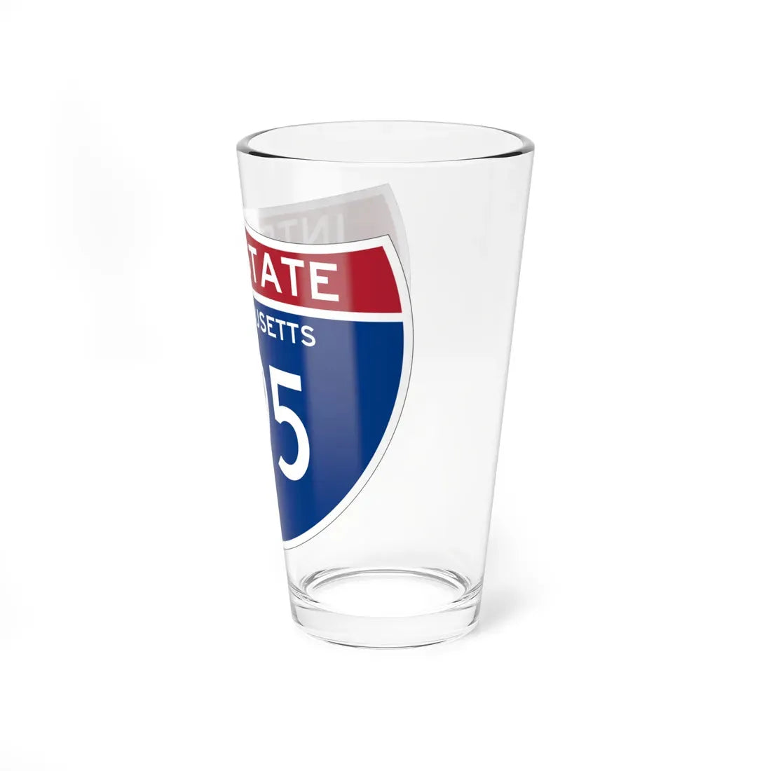 I-495 MA (Massachusetts) (Road Sign) Pint Glass 16oz - Go Mug Yourself
