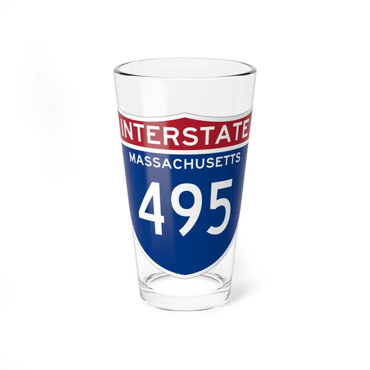 I-495 MA (Massachusetts) (Road Sign) Pint Glss 16oz 16oz - Go Mug Yourself