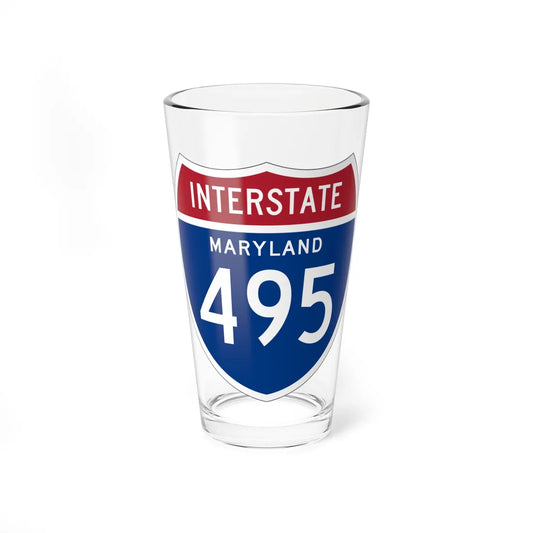 I-495 MD 1957 (Maryland) (Road Sign) Pint Glss 16oz 16oz - Go Mug Yourself