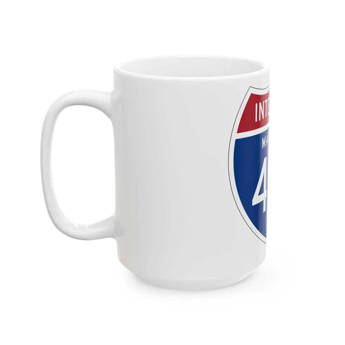 I-495 MD 1957 (Maryland) (Road Sign) White Coffee Mug - Go Mug Yourself