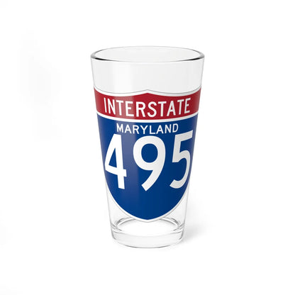 I-495 MD (Maryland) (Road Sign) Pint Glss 16oz 16oz - Go Mug Yourself