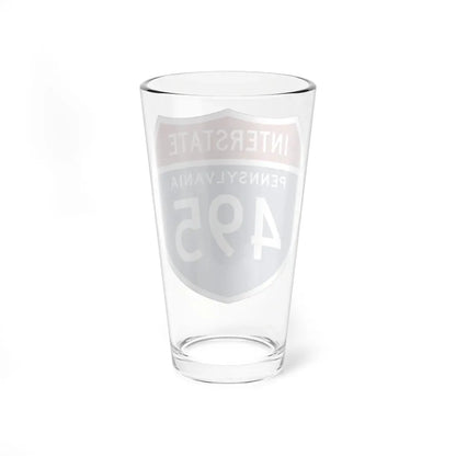 I-495 PA 1957 (Pennsylvania) (Road Sign) Pint Glass 16oz - Go Mug Yourself