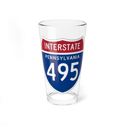 I-495 PA 1957 (Pennsylvania) (Road Sign) Pint Glss 16oz 16oz - Go Mug Yourself