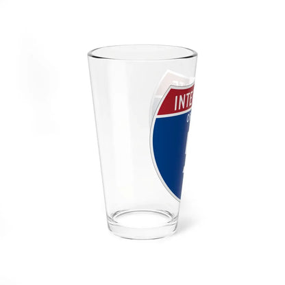 I-5 OR Metric (Oregon) (Road Sign) Pint Glass 16oz - Go Mug Yourself