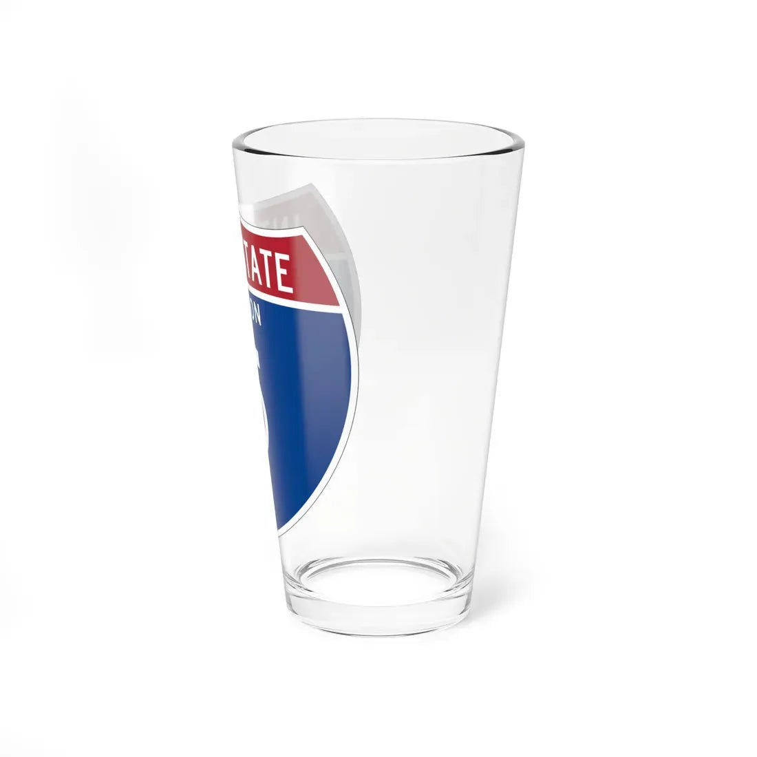 I-5 OR Metric (Oregon) (Road Sign) Pint Glass 16oz - Go Mug Yourself
