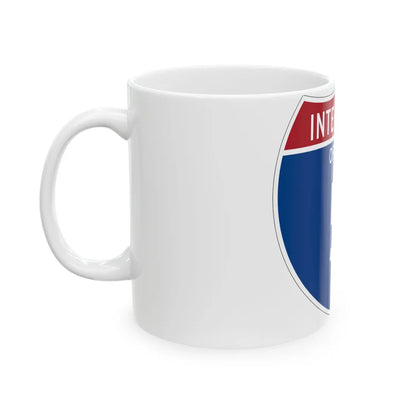 I-5 OR Metric (Oregon) (Road Sign) White Coffee Mug - Go Mug Yourself