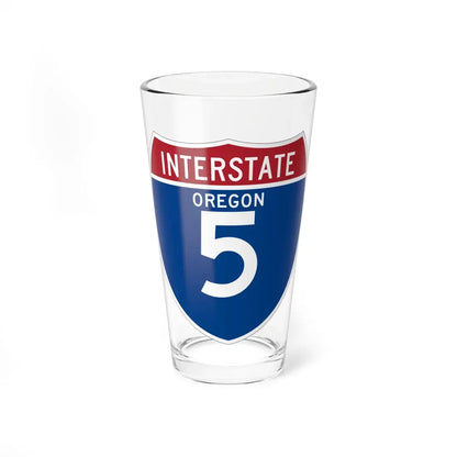 I-5 OR (Oregon) (Road Sign) Pint Glass 16oz 16oz - Go Mug Yourself