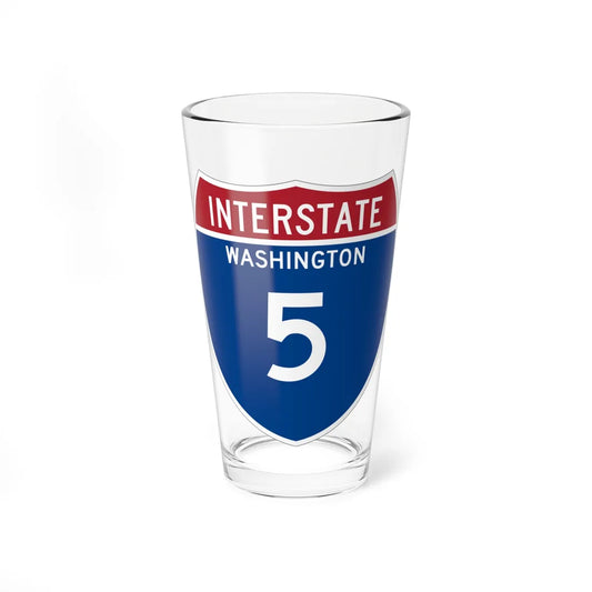 I-5 WA Metric (Washington) (Road Sign) Pint Glss 16oz 16oz - Go Mug Yourself