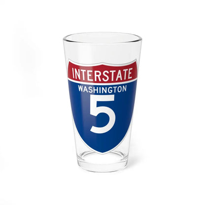I-5 WA (Washington) (Road Sign) Pint Glass 16oz 16oz - Go Mug Yourself