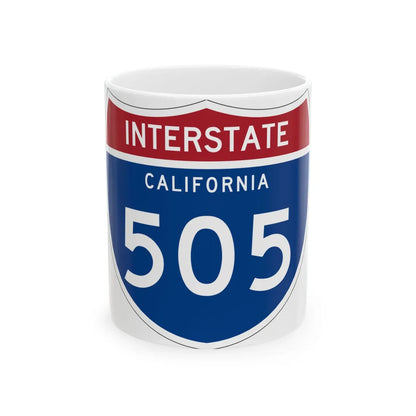 I-505 CA (California) (Road Sign) White Coffee Mug 11oz - Go Mug Yourself