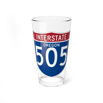 I-505 OR (Oregon) (Road Sign) Pint Glass 16oz 16oz - Go Mug Yourself