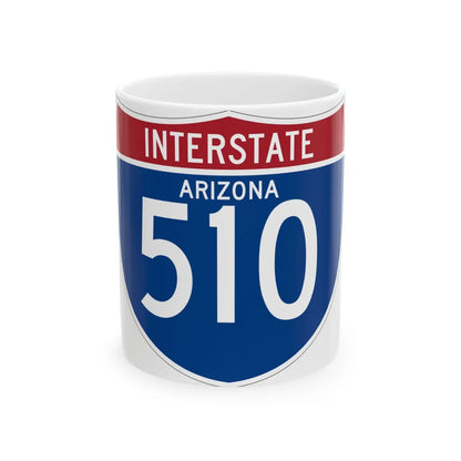 I-510 AZ (Arizona) (Road Sign) White Coffee Mug 11oz - Go Mug Yourself