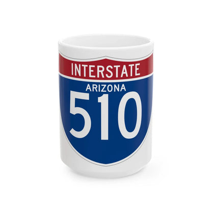 I-510 AZ (Arizona) (Road Sign) White Coffee Mug 15oz - Go Mug Yourself