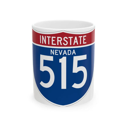 I-515 NV (Nevada) (Road Sign) White Coffee Mug 11oz - Go Mug Yourself