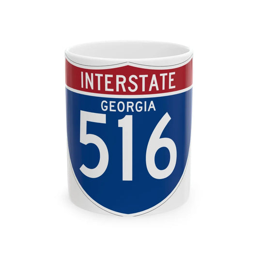 I-516 GA (Georgia) (Road Sign) White Coffee Mug 11oz - Go Mug Yourself