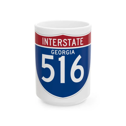 I-516 GA (Georgia) (Road Sign) White Coffee Mug 15oz - Go Mug Yourself