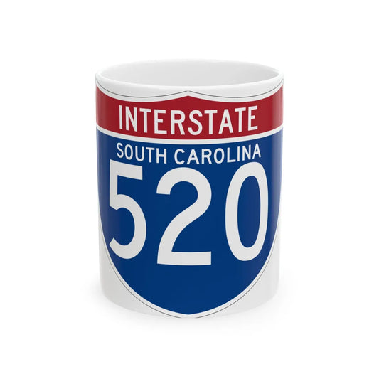 I-520 SC (South Carolina) (Road Sign) White Coffee Mug 11oz - Go Mug Yourself