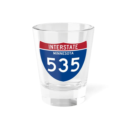 I-535 MN 1961 (Minnesota) (Road Sign) Shot Glass 1.5oz 1.5oz - Go Mug Yourself