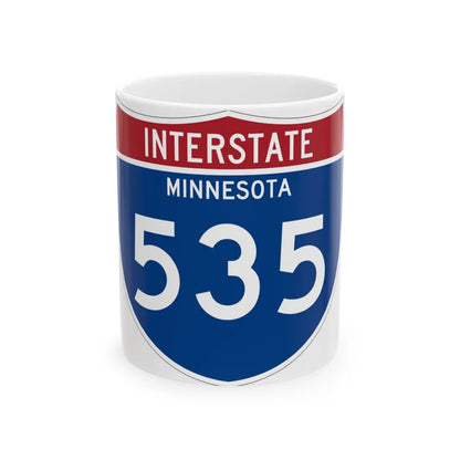 I-535 MN 1961 (Minnesota) (Road Sign) White Coffee Mug 11oz - Go Mug Yourself