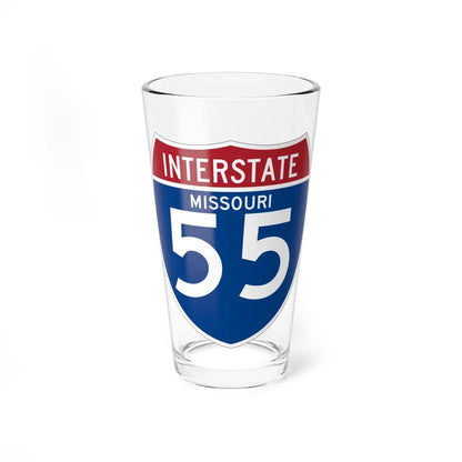 I-55 MO (Missouri) (Road Sign) Pint Glass 16oz 16oz - Go Mug Yourself