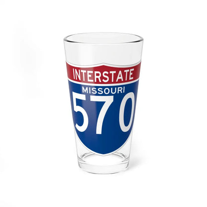 I-570 MO (Missouri) (Road Sign) Pint Glass 16oz 16oz - Go Mug Yourself