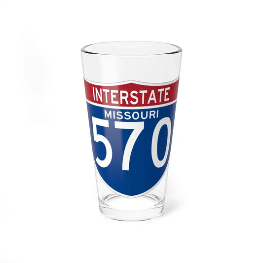 I-570 MO (Missouri) (Road Sign) Pint Glass 16oz 16oz - Go Mug Yourself