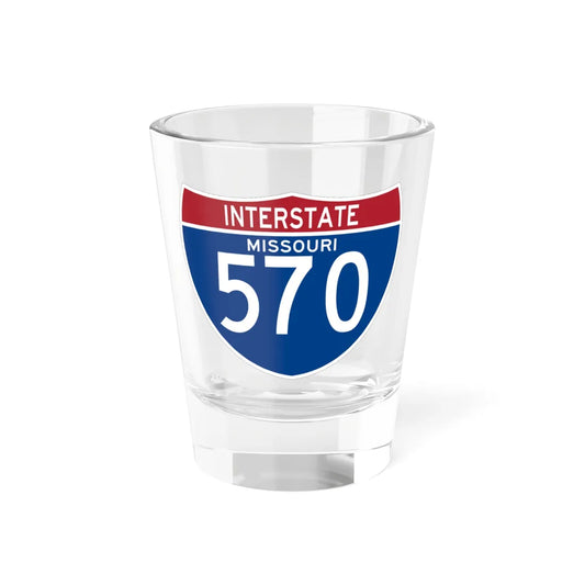 I-570 MO (Missouri) (Road Sign) Shot Glass 1.5oz 1.5oz - Go Mug Yourself