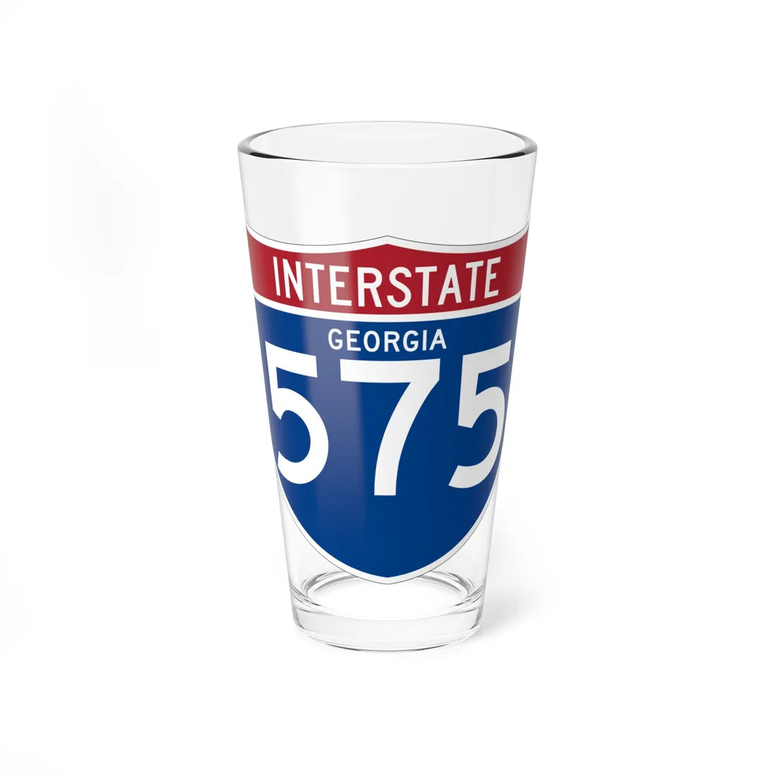 I-575 GA (Georgia) (Road Sign) Pint Glass 16oz 16oz - Go Mug Yourself