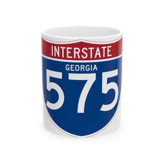 I-575 GA (Georgia) (Road Sign) White Coffee Mug 11oz - Go Mug Yourself