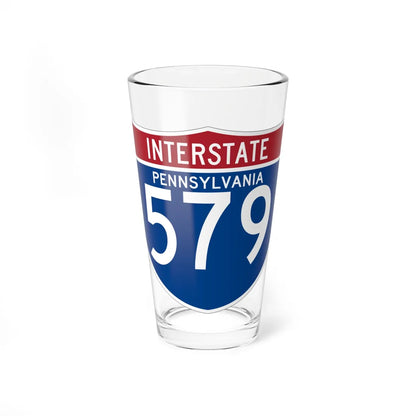 I-579 PA (Pennsylvania) (Road Sign) Pint Glass 16oz 16oz - Go Mug Yourself