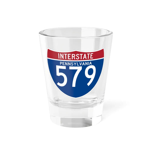 I-579 PA (Pennsylvania) (Road Sign) Shot Glass 1.5oz 1.5oz - Go Mug Yourself