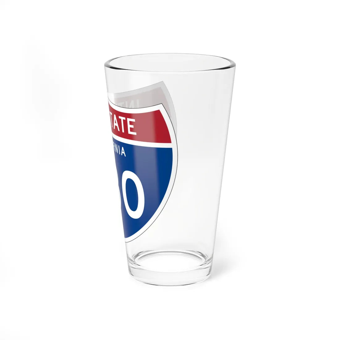 I-580 CA (California) (Road Sign) Pint Glass 16oz - Go Mug Yourself