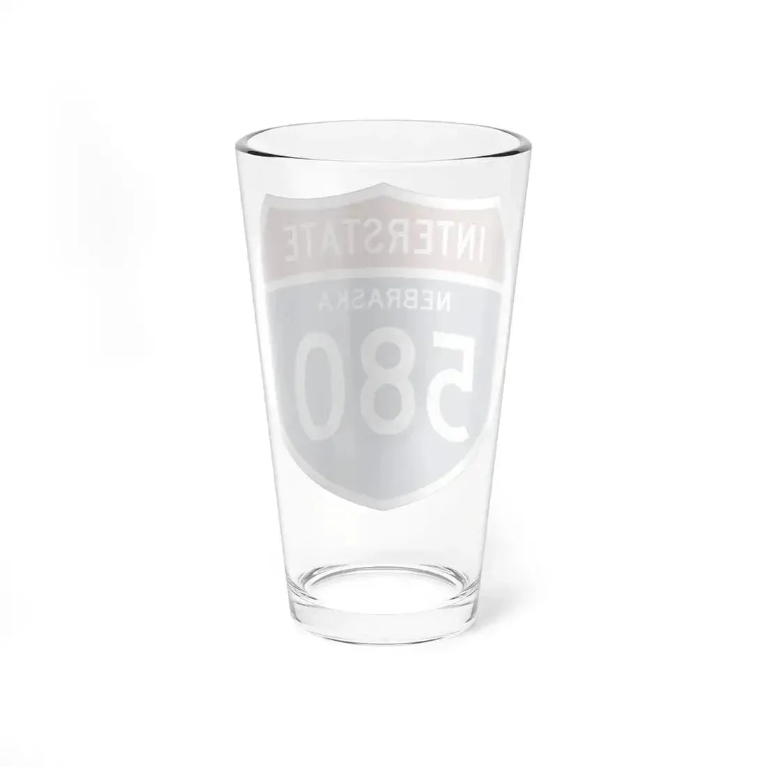I-580 NE 1957 (Nebraska) (Road Sign) Pint Glass 16oz - Go Mug Yourself