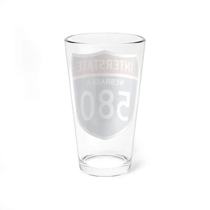 I-580 NE 1957 (Nebraska) (Road Sign) Pint Glass 16oz - Go Mug Yourself