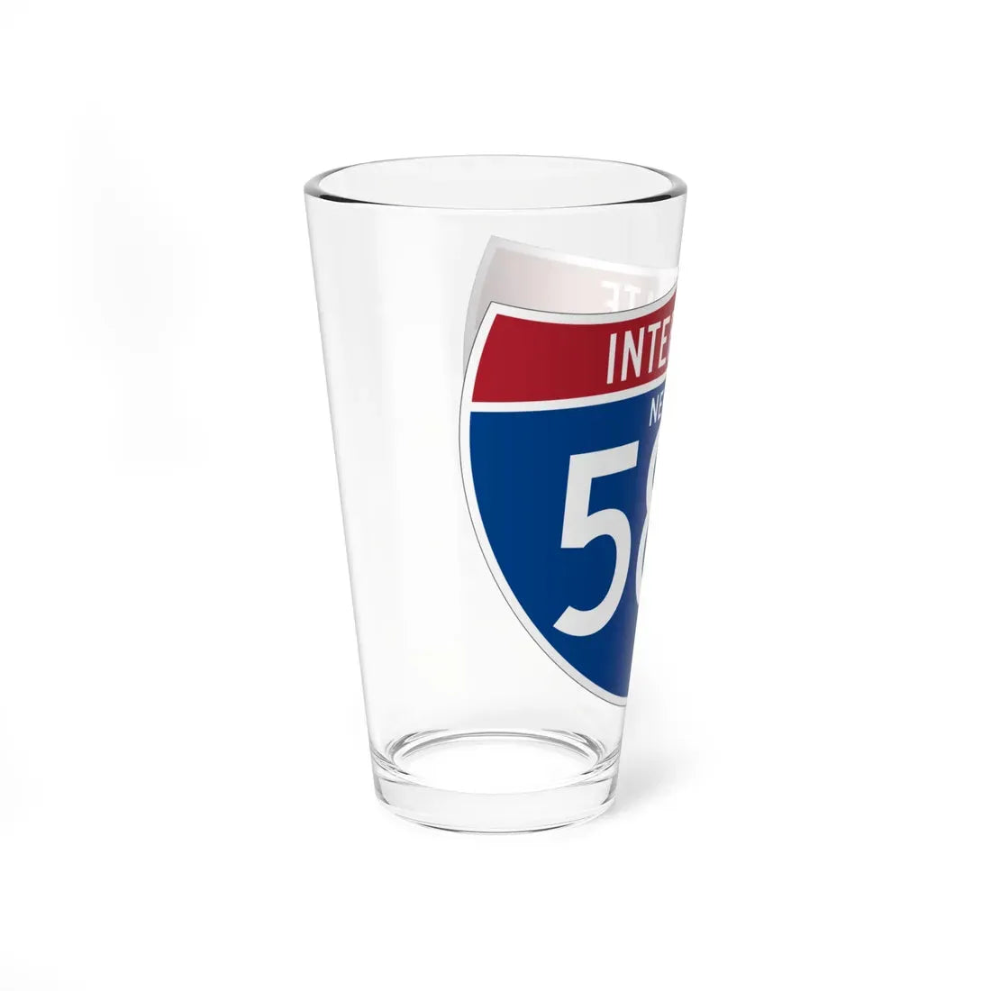 I-580 NV (Nevada) (Road Sign) Pint Glass 16oz - Go Mug Yourself