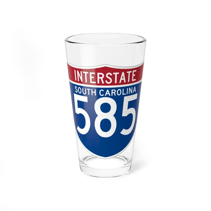I-585 SC (South Carolina) (Road Sign) Pint Glass 16oz 16oz - Go Mug Yourself