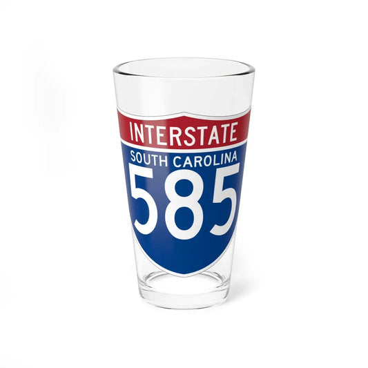 I-585 SC (South Carolina) (Road Sign) Pint Glass 16oz 16oz - Go Mug Yourself