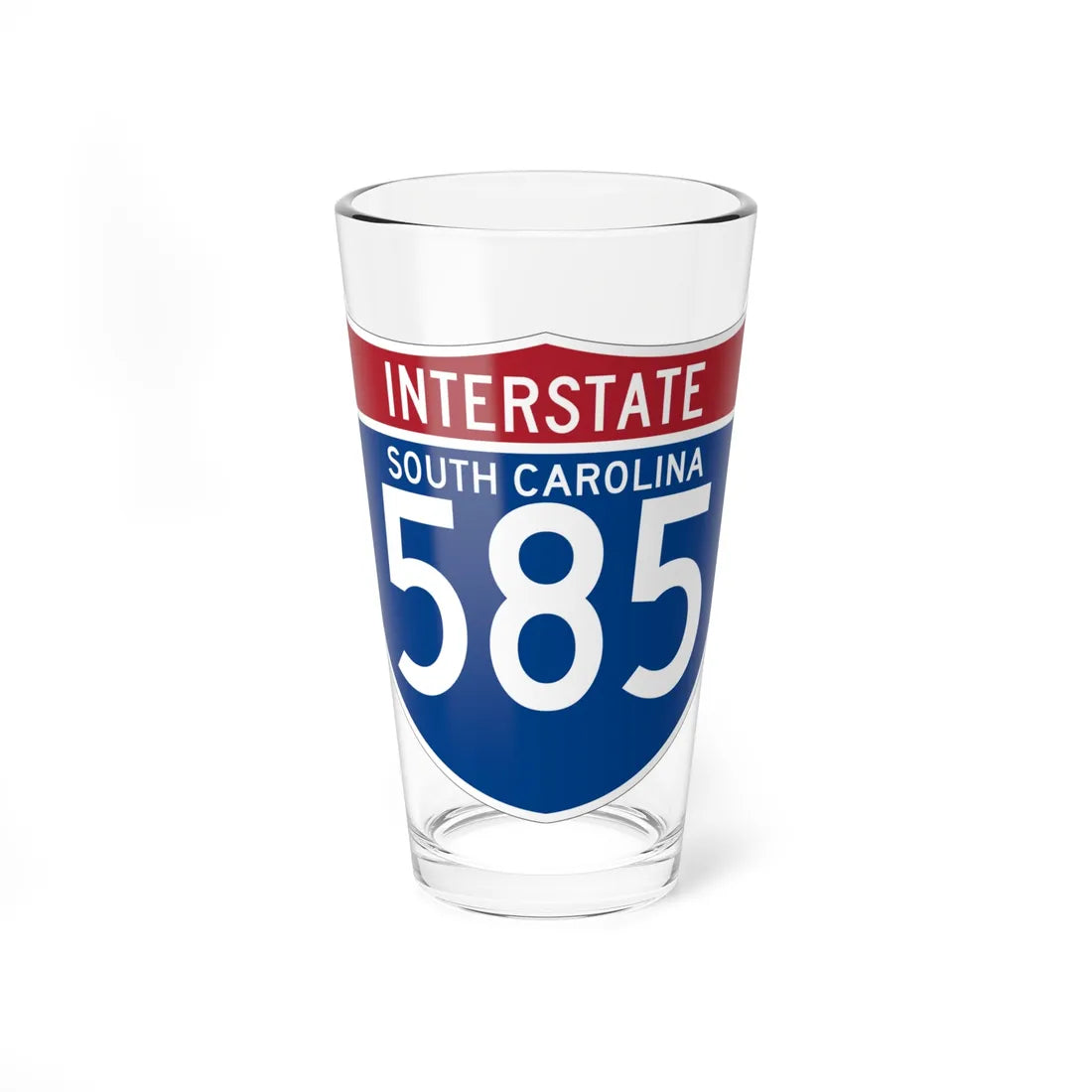 I-585 SC (South Carolina) (Road Sign) Pint Glss 16oz 16oz - Go Mug Yourself