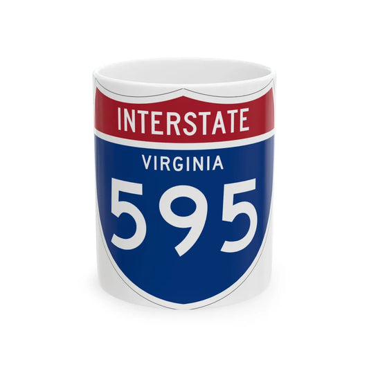 I-595 VA 1961 (Virginia) (Road Sign) White Coffee Mug 11oz - Go Mug Yourself