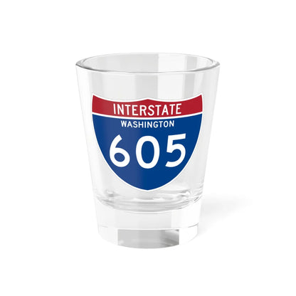 I-605 WA Metric (Washington) (Road Sign) Shot Glass 1.5oz 1.5oz - Go Mug Yourself