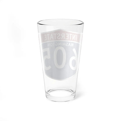 I-605 WA (Washington) (Road Sign) Pint Glass 16oz - Go Mug Yourself