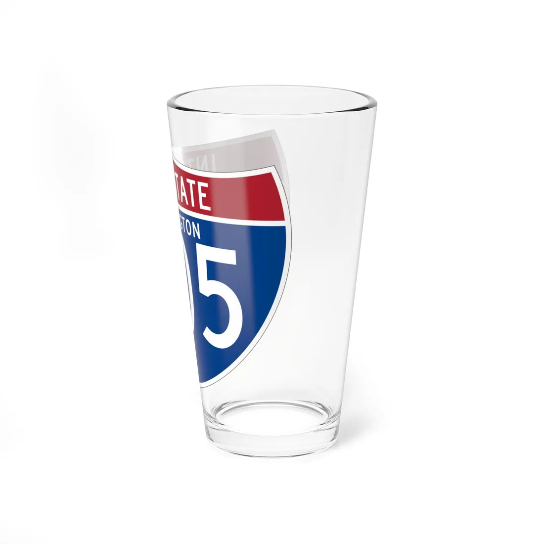 I-605 WA (Washington) (Road Sign) Pint Glass 16oz - Go Mug Yourself