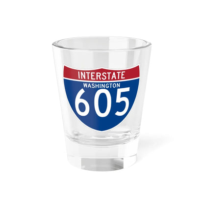 I-605 WA (Washington) (Road Sign) Shot Glass 1.5oz 1.5oz - Go Mug Yourself
