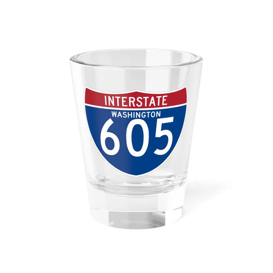 I-605 WA (Washington) (Road Sign) Shot Glass 1.5oz 1.5oz - Go Mug Yourself