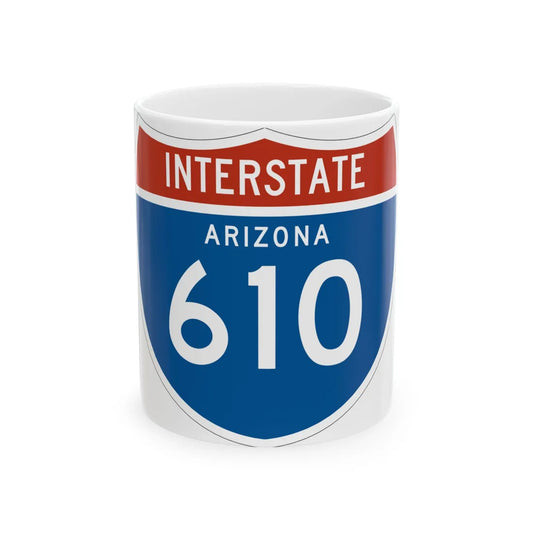 I-610 AZ 1961 (Arizona) (Road Sign) White Coffee Mug 11oz - Go Mug Yourself