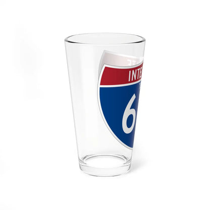 I-610 TX (Texas) (Road Sign) Pint Glass 16oz - Go Mug Yourself