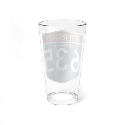 I-635 KS (Kansas) (Road Sign) Pint Glss 16oz - Go Mug Yourself