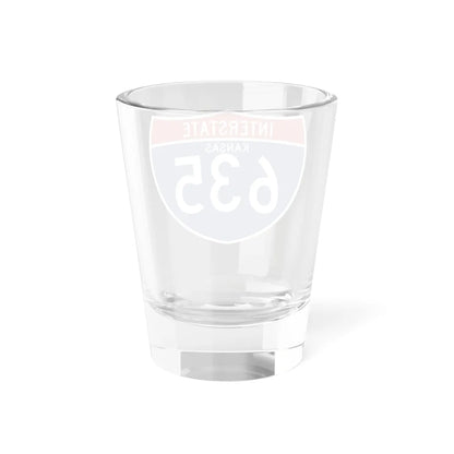 I-635 KS (Kansas) (Road Sign) Shot Glass 1.5oz - Go Mug Yourself