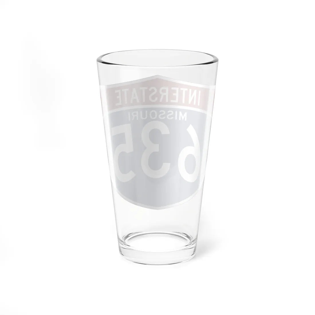 I-635 MO (Missouri) (Road Sign) Pint Glass 16oz - Go Mug Yourself
