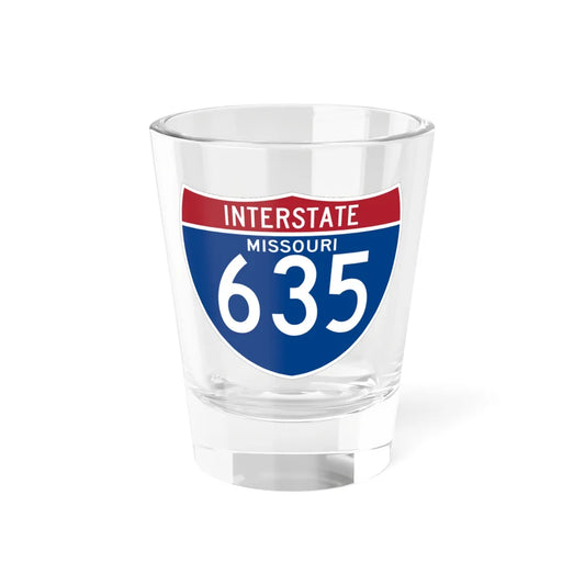 I-635 MO (Missouri) (Road Sign) Shot Glass 1.5oz 1.5oz - Go Mug Yourself
